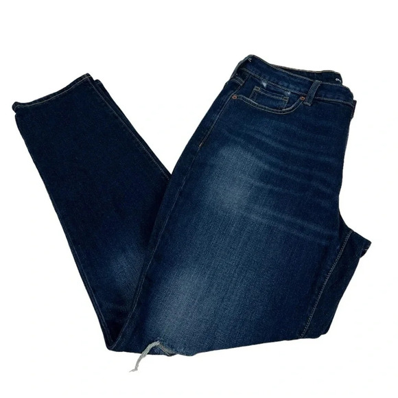 Old Navy New Women’s 14 High Rise O.G Straight Secret Smooth Pockets Jean - Picture 1 of 11